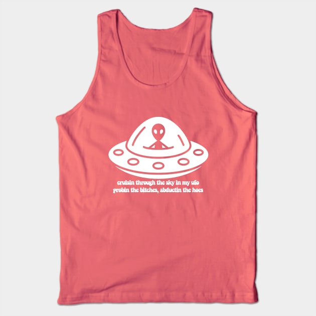 Alienz n The Hood Wht Tank Top by Robitussn